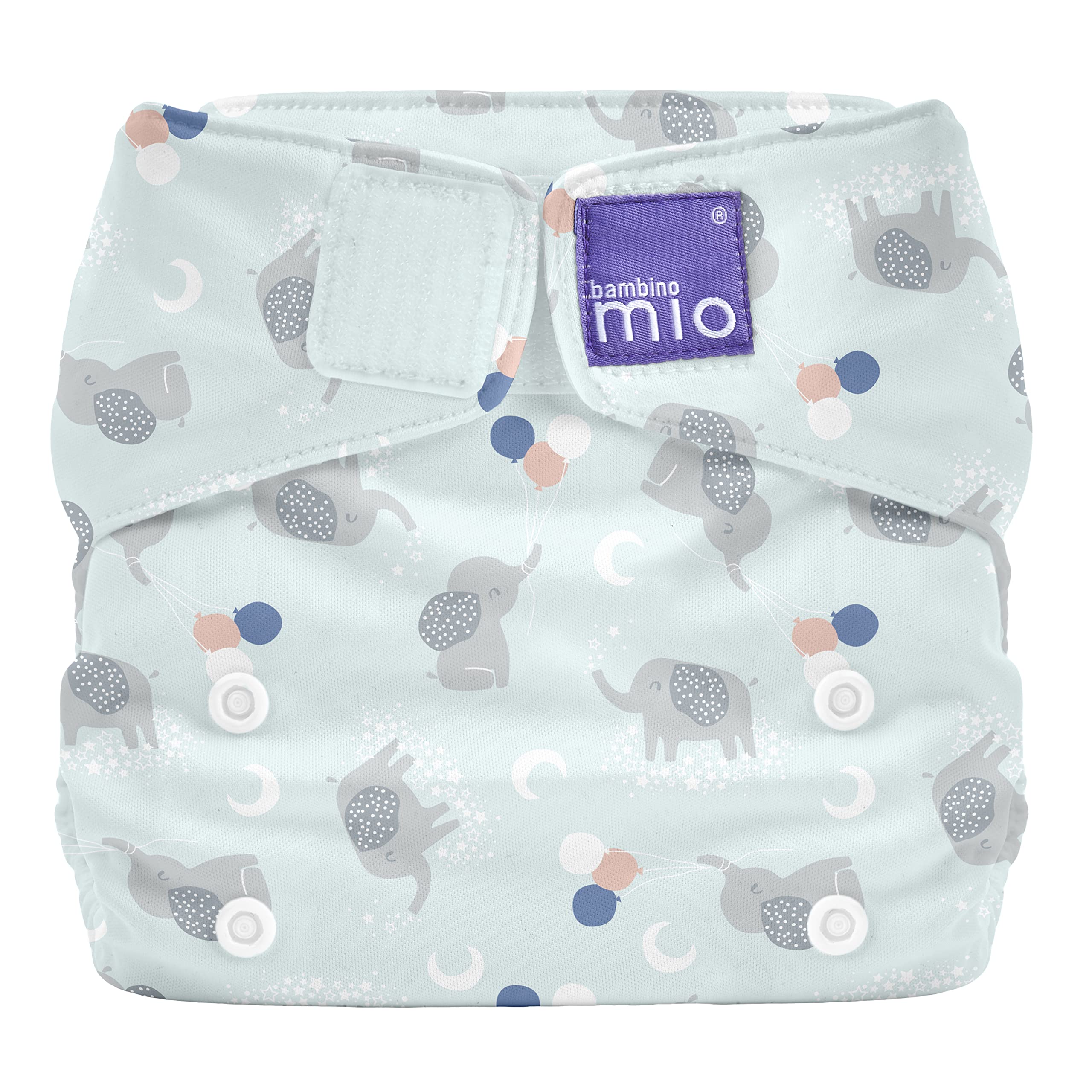 Bambino Mio, Miosolo Classic All-in-One Reusable Nappy, Eco Chemical Free Nappy (Gentle Giant, One Size), gentle giant, One Size (birth to potty)